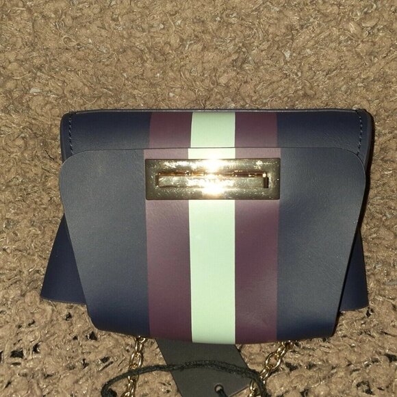 ZAC POSEN-Eartha Mini Chain Crossbody Bag-LEATHER-Parisian Nights-NWT-Dustbag - Picture 6 of 7